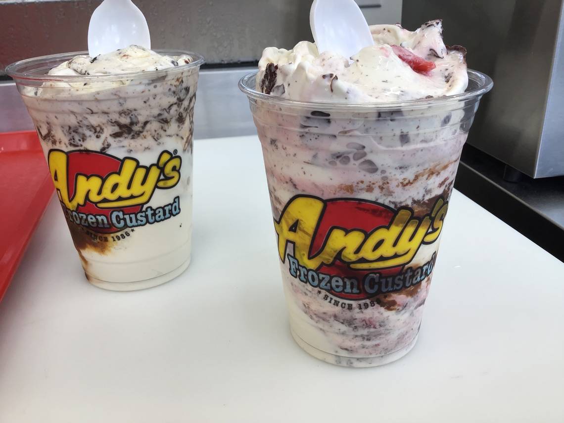 Andys Frozen Menu